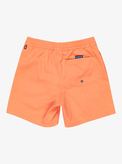 Quiksilver Solid Volley 14" Swim Shorts in Melon