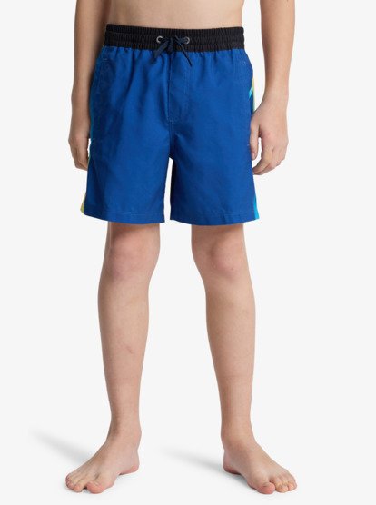 Quiksilver Everyday Holmes Volley 16" Boys Swim Shorts in Monaco Blue Holmes
