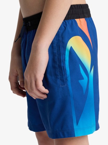 Quiksilver Everyday Holmes Volley 16" Boys Swim Shorts in Monaco Blue Holmes