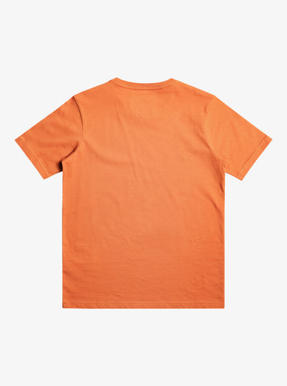 Quiksilver Surf Lockup Boys T-Shirt in Mecca Orange