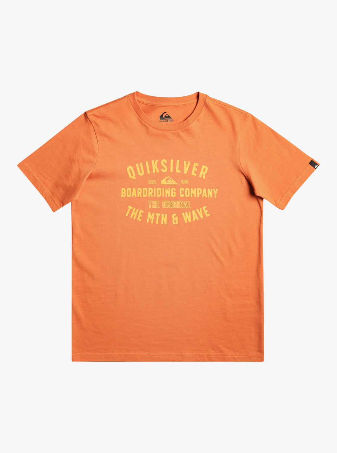 Quiksilver Surf Lockup Boys T-Shirt in Mecca Orange