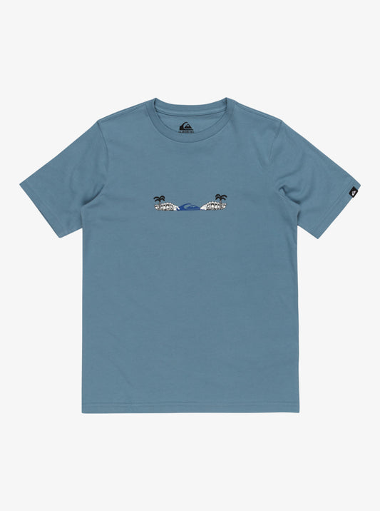 Quiksilver Surf Core Boys T-Shirt in Blue Shadow