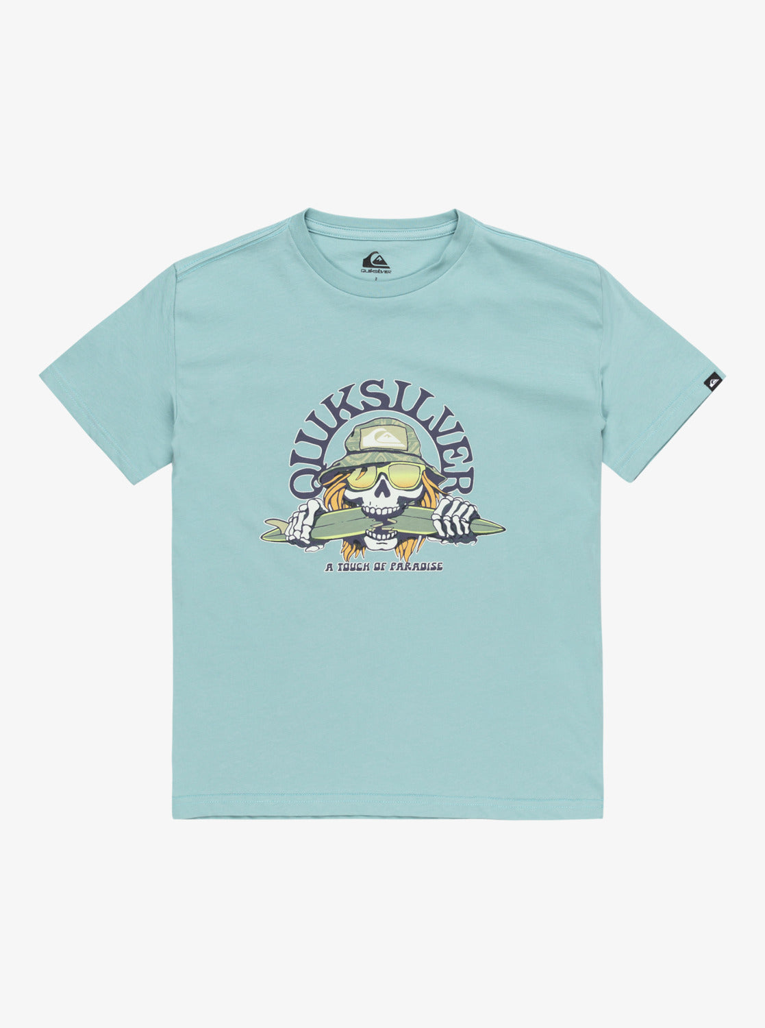 Quiksilver Skull Fest T-Shirt in Aquifier