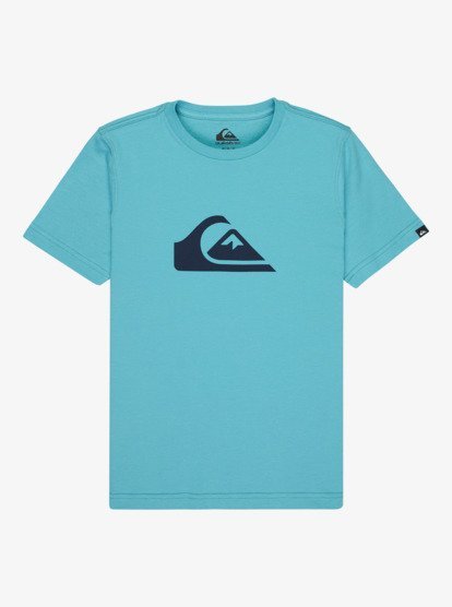 Quiksilver EV Comp Logo Boys T-Shirt in Aqua