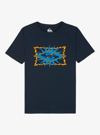 Quiksilver Starfish Stamp Boys T-Shirt in Dark Navy
