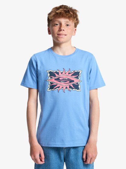 Quiksilver Starfish Stamp Boys T-Shirt in Riviera