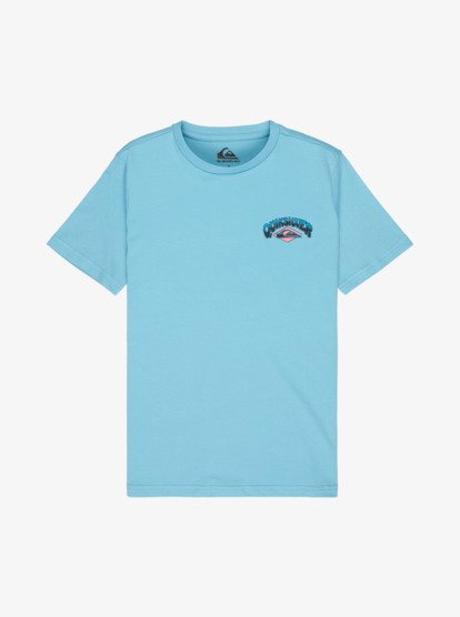Quiksilver Palm Horizon Boys T-Shirt in Aqua