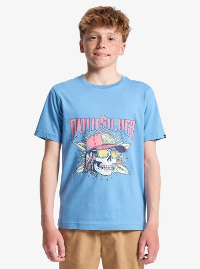 Quiksilver Sound On Boys T-Shirt in Riviera