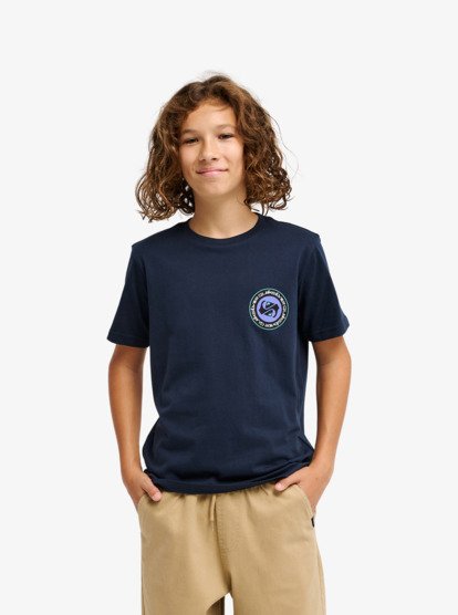 Quiksilver EV Duality Boys T-Shirt in Dark Navy