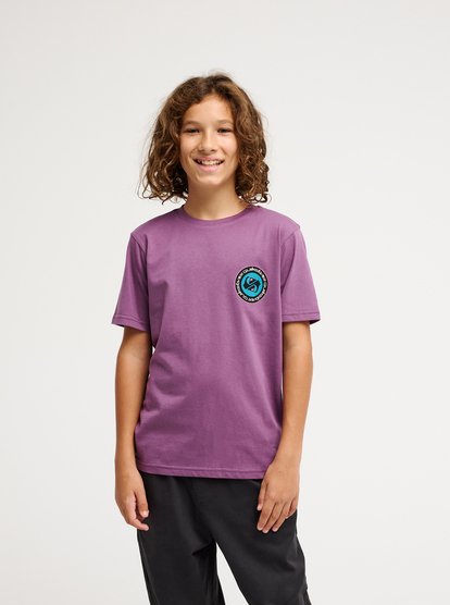 Quiksilver EV Duality Boys T-Shirt in Grape Jam