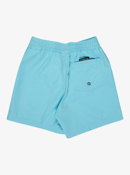 Quiksilver Everyday Solid 12" Boys Swim Shorts in Aqua Sky