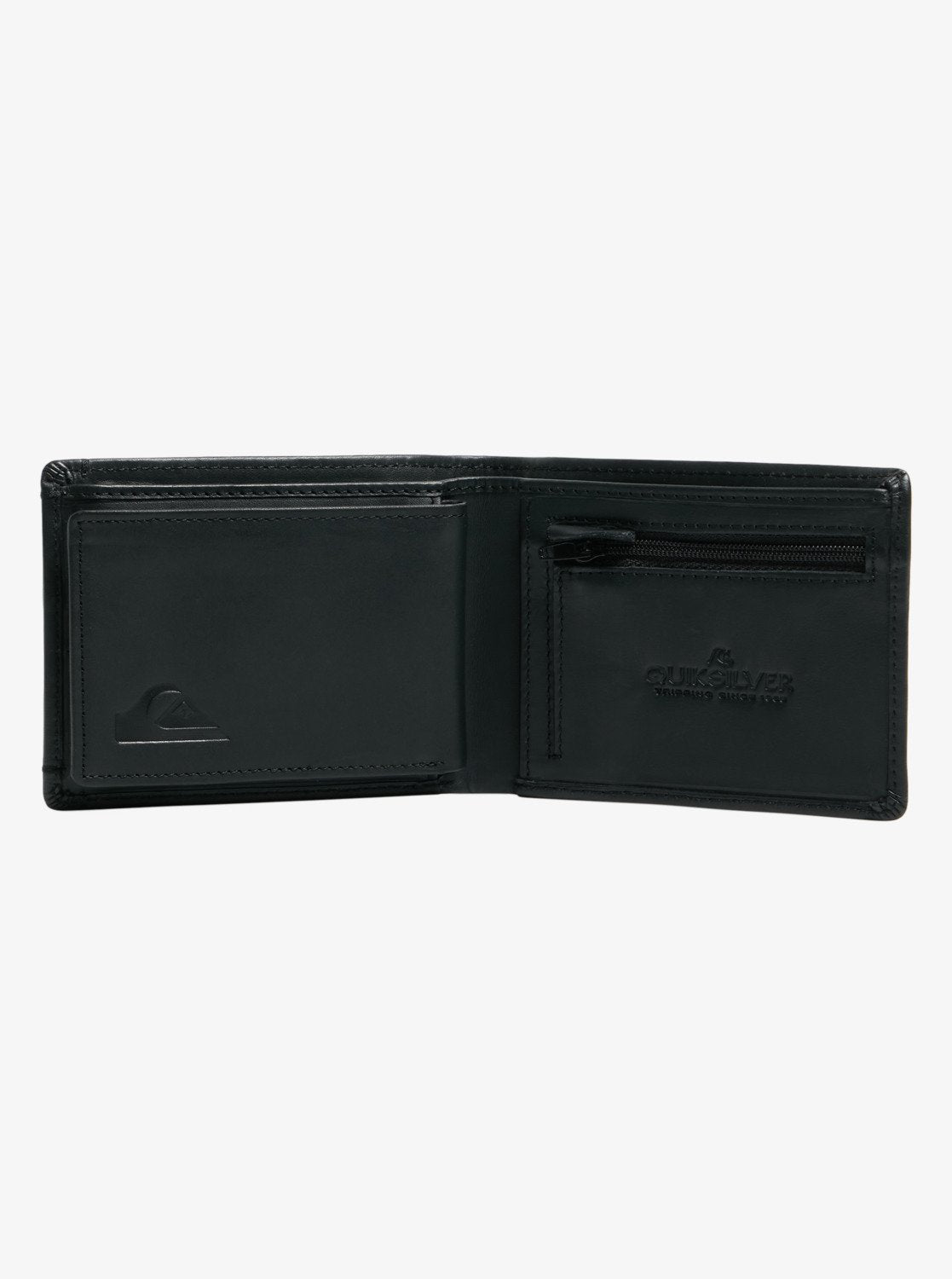 Quiksilver New Miss Dollar Bi Fold Leather Wallet in Black