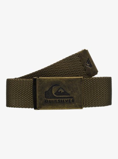 Quiksilver Principle Schwack Cotton Webbing Belt in Grape Leaf