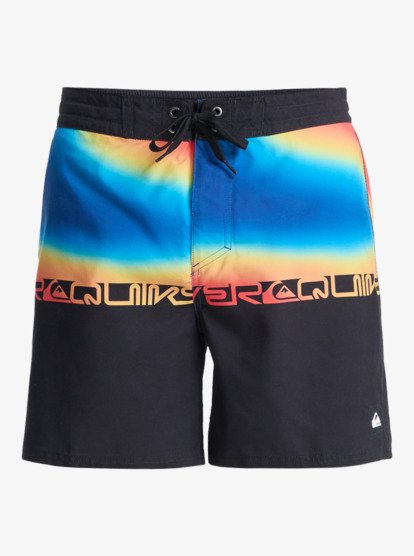 Quiksilver Everyday 16" Swim Shorts in Black Wordblock