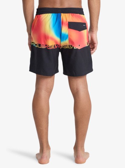 Quiksilver Everyday 16" Swim Shorts in Black Wordblock