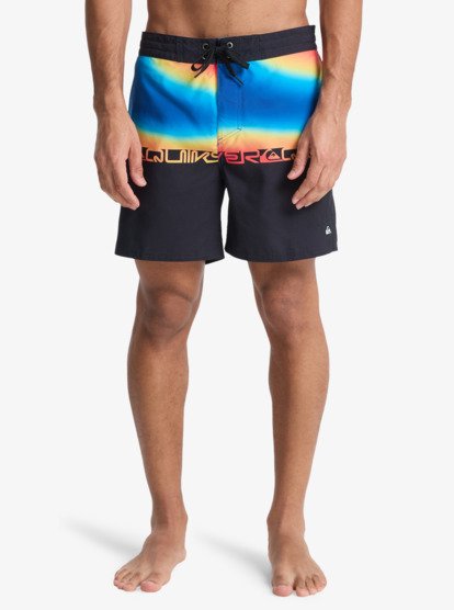 Quiksilver Everyday 16" Swim Shorts in Black Wordblock