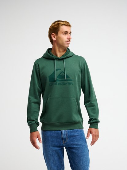 Quiksilver Comp Logo Hoodie in Forest