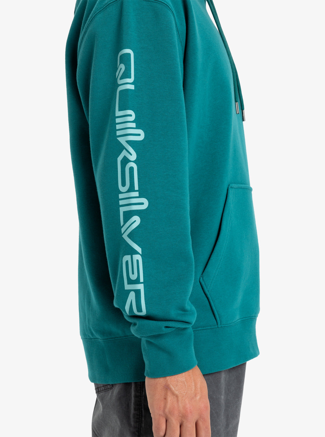 Quiksilver Omni Logo Hoodie in Teal Green