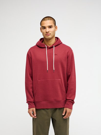 Quiksilver Salt Water Hoodie in Oxblood Red