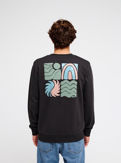 Quiksilver Vibes Sweatshirt in Tarmac
