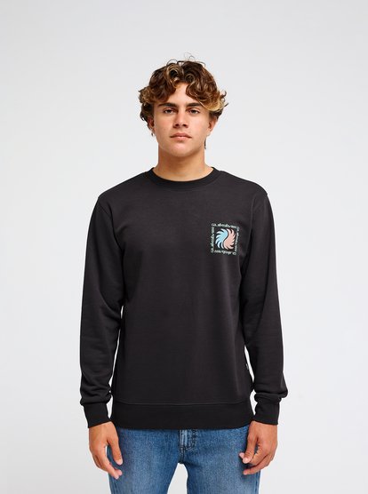 Quiksilver Vibes Sweatshirt in Tarmac