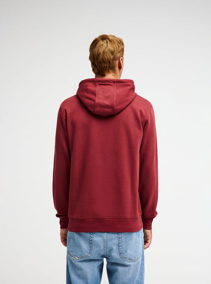 Quiksilver Fineline Hoodie in Oxblood Red