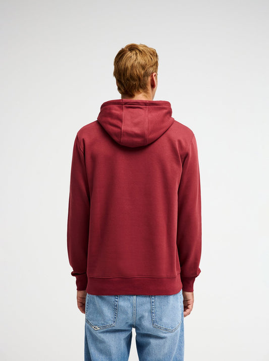 Quiksilver Fineline Hoodie in Oxblood Red
