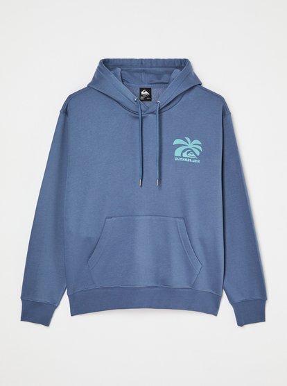Quiksilver Salt Water Palm Ride Hoodie in Vintage Indigo