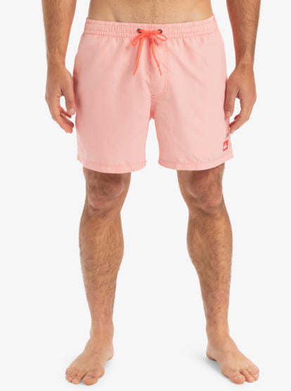 Quiksilver Everyday Deluxe 15" Swim Shorts in Fiery Coral