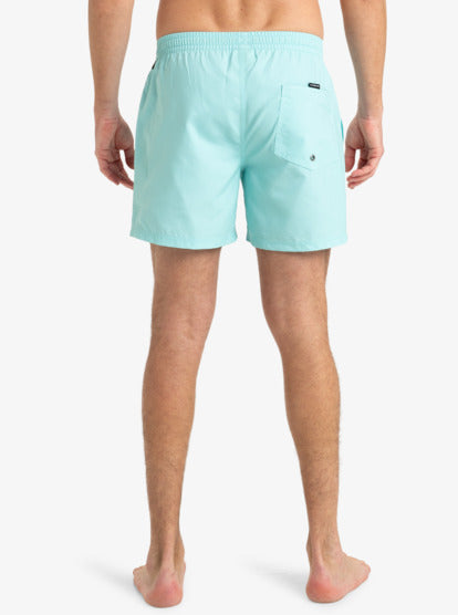 Quiksilver Everyday Solid Volley 15" Swim Shorts in Aqua Sky