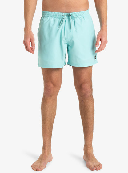 Quiksilver Everyday Solid Volley 15" Swim Shorts in Aqua Sky
