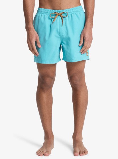 Quiksilver Everyday Solid Volley 15" Swim Shorts in Aqua