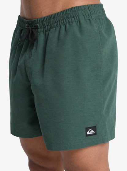 Quiksilver Everyday Solid Volley 15" Swim Shorts in Forest Heather