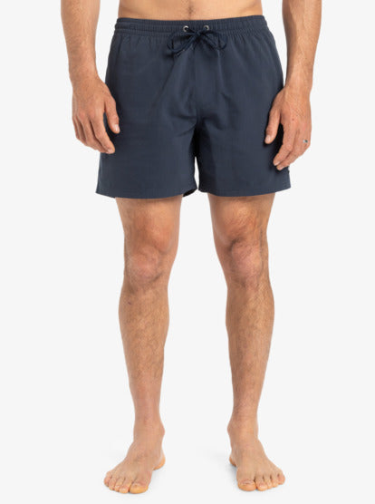 Quiksilver Everyday Solid Volley 15" Swim Shorts in Dark Navy
