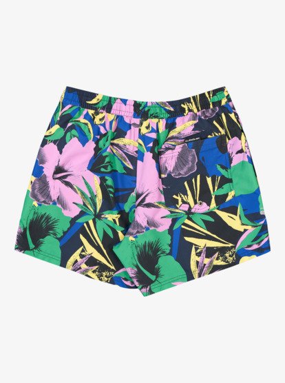 Quiksilver Everyday Printed Volley 15" Swim Shorts in Dark Navy Interact Floral