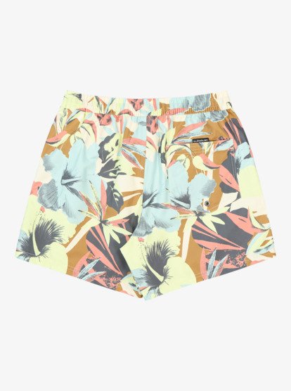 Quiksilver Everyday Printed Volley 15" Swim Shorts in Bone White Interact Floral