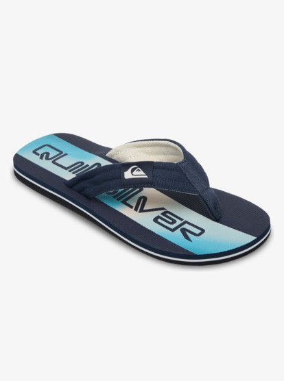 Quiksilver Molokai Layback Flip Flops in Aqua Holmes