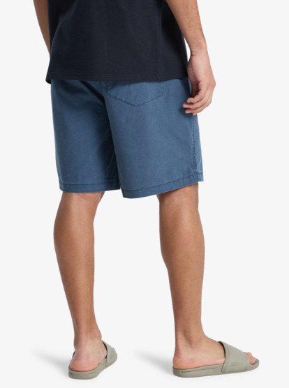Quiksilver Taxer 19" Elasticated Shorts in Dark Navy