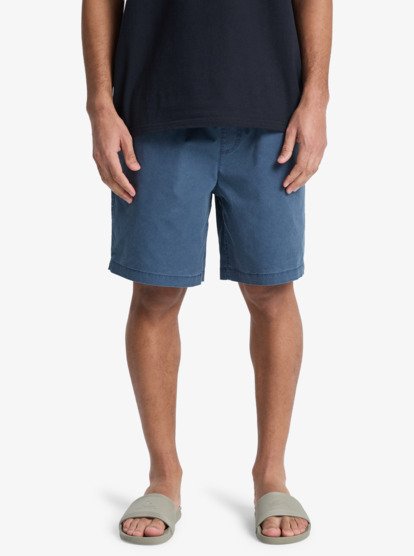 Quiksilver Taxer 19" Elasticated Shorts in Dark Navy