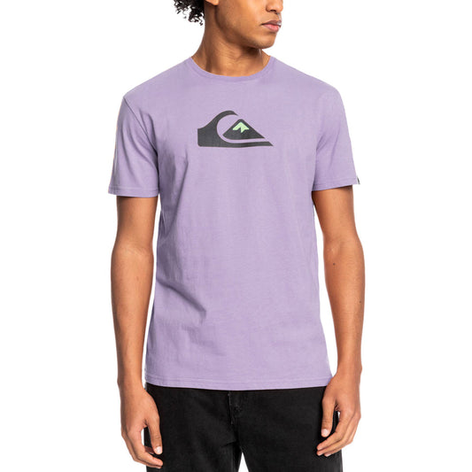 Quiksilver Comp Logo T-Shirt in Pastel Lilac