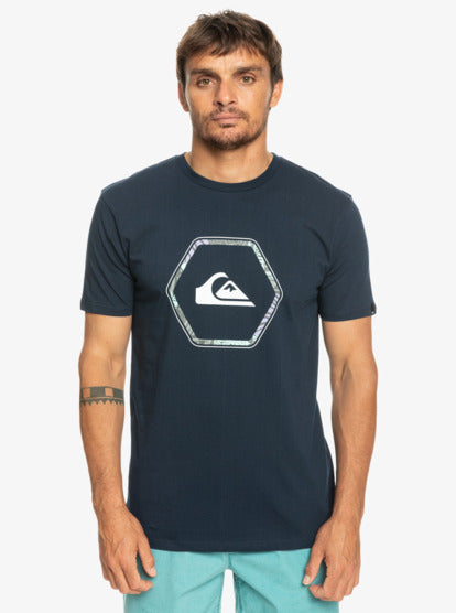 Quiksilver in Shapes T-Shirt in Navy Blazer