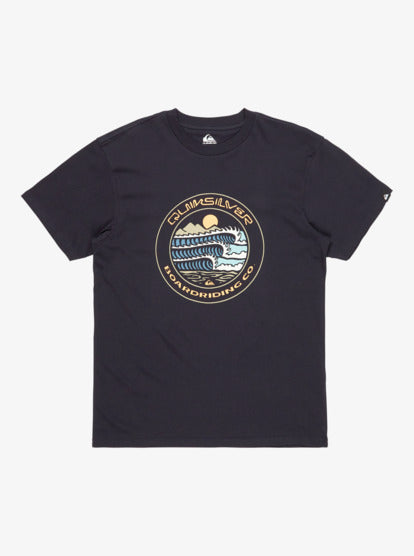 Quiksilver EV Three Seas T-Shirt in Dark Navy