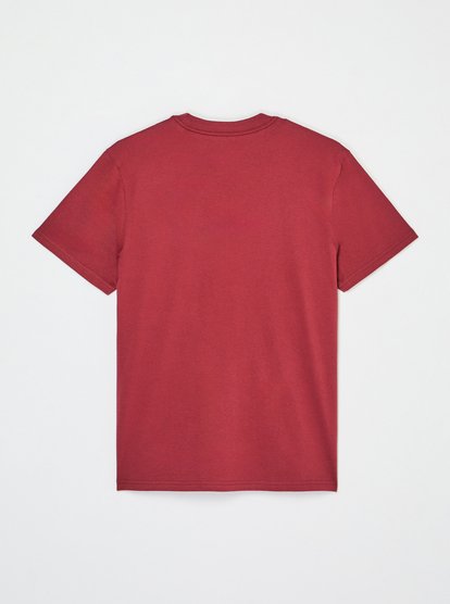 Quiksilver Comp Logo T-Shirt in Oxblood Red