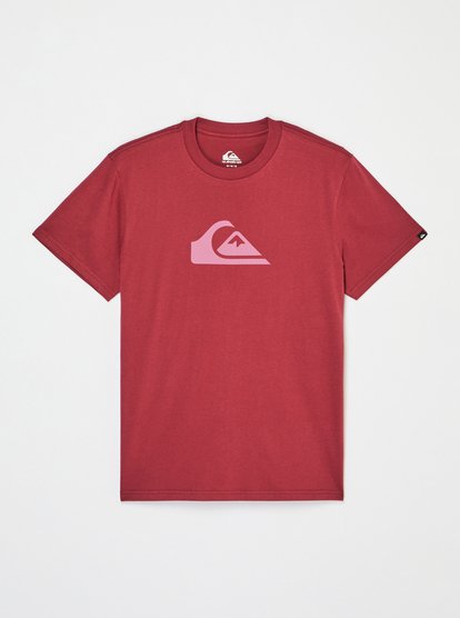 Quiksilver Comp Logo T-Shirt in Oxblood Red