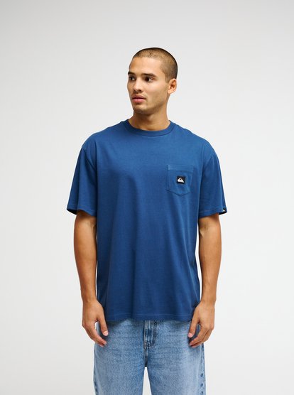 Quiksilver Salt Water Pocket T-Shirt in Dark Denim