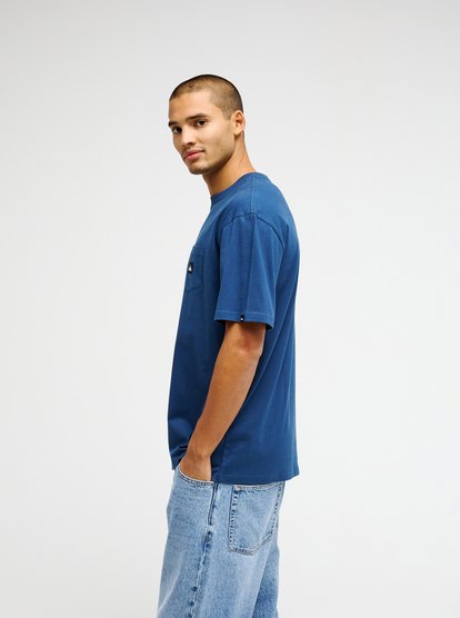 Quiksilver Salt Water Pocket T-Shirt in Dark Denim
