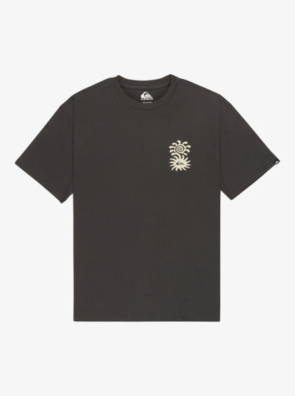Quiksilver Evo Blossom Of Peace T-Shirt in Tarmac