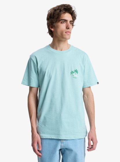 Quiksilver Learning From Nature T-Shirt in Blue Haze