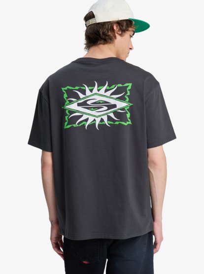 Quiksilver EV Starfish Stamp T-Shirt in Tarmac