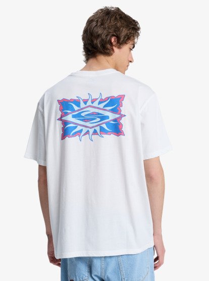 Quiksilver EV Starfish Stamp T-Shirt in Snow White
